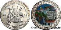 OUGANDA 2000 Shillings Proof Vienne OUGANDA 2005 (38,61mm, 24,60g, 6h) -