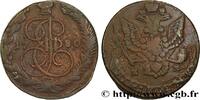 RUSSIE 5 Kopecks Catherine II RUSSIE Ekaterinbourg 1780 (40,85mm, 50,53g, 12h) -