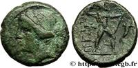 Hellénistique 1 (323 à 188 avant J.C.) Hemidrachme ou demi-unité BRUTTIUM - BRUTTII - LES BRETTIENS Locres ou Crotone, Bruttium 214-211 AC. (18mm, 4,37g, 9h) -