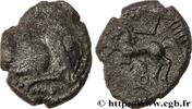 FRANCE Drachme aux mèches aquitaniques, à gauche SANTONS / CENTRE-OUEST, Incertaines c. 60-50 AC. (14,5mm, 1,83g, 5h) -