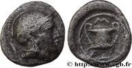 Classique 1 (480 à 400 avant J.C.) Obole ÉOLIDE - ÎLE DE LESBOS - METHYMNA Methymna, Lesbos c. 450/440 - 406 AC. (8,5mm, 0,49g, 12h) -