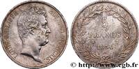 FRANCE 5 francs type Tiolier avec le I, tranche en creux LOUIS-PHILIPPE Ier Lille 1830 (37mm, 25,10g, 6h) -