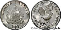 SAMOA Ouest 10 Tala Proof 25 ans de la préservation des espèce SAMOA Ouest 1986 (39mm, 31,34g, 12h) -