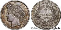 FRANCE 2 francs Cérès, avec légende TROISIÈME RÉPUBLIQUE Paris 1870 (27mm, 9,95g, 6h) -