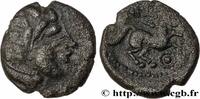 FRANCE Drachme aux mèches aquitaniques, à droite SANTONS / CENTRE-OUEST, Incertaines c. 60-50 AC. (14mm, 1,97g, 7h) -