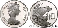 FIDJI 10 Dollars proof Grenouille des Fidji FIDJI 1986 (38,5mm, 28,2g, 12h) -
