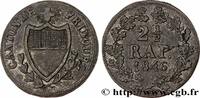 SUISSE - CANTON DE FRIBOURG 2 1/2 Rappen - Canton de Fribourg SUISSE - CANTON DE FRIBOURG 1846 (18mm, 1,01g, 6h) -