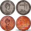 FRANCE Lot de deux médailles, Louise-Hippolyte, Princesse MONACO 1997 (54,5mm, 134,29g, 12h) -