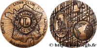 FRANCE Médaille, Lions club, Fund raising activity CLUBS PHILANTHROPIQUES : LIONS CLUB, ROTARY, ETC. 1992 (67,5mm, 180,71g, 12h) -