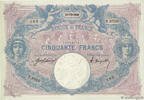 FRANCE 50 Francs BLEU ET ROSE FRANCE 50 Francs BLEU ET ROSE 1920 SUP+ -