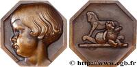 FRANCE Médaille, Enfant par Pierre Turin FAMILLE, ENFANCE n.d. (54,5mm, 98,53g, 12h) -
