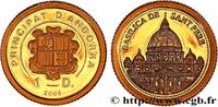 ANDORRE (PRINCIPAUTÉ) 1 Diner Proof Basilique Saint-Pierre de Rome ANDORRE (PRINCIPAUTÉ) 2008 (11mm, 0,50g, 6h) -