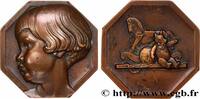 FRANCE Médaille, Enfant par Pierre Turin FAMILLE, ENFANCE n.d. (55mm, 113,65g, 12h) -