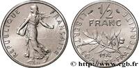 FRANCE Piéfort nickel de 1/2 franc Semeuse PIÉFORTS Pessac 1974 (19,5mm, 9g, 6h) -