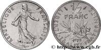 FRANCE Piéfort nickel de 1/2 franc Semeuse PIÉFORTS Pessac 1979 (19,5mm, 9g, 6h) -