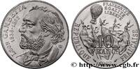 FRANCE Piéfort Argent de 10 francs Gambetta PIÉFORTS Paris 1982 (26mm, g, 6h) -