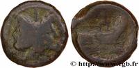 LA RÉPUBLIQUE (280 avant J.C. à 27 avant J.C.) As RÉPUBLIQUE ROMAINE - ANONYMES Rome c. 211 AC. (33mm, 33,97g, 7h) -