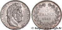 FRANCE 5 francs IIIe type Domard LOUIS-PHILIPPE Ier Paris 1848 (37,22mm, 24,92g, 6h) -