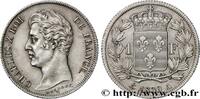 FRANCE 1 franc Charles X, tranche cannelée CHARLES X Paris 1830 (23,22mm, 4,95g, 6h) -