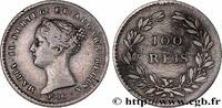 PORTUGAL - ROYAUME DE PORTUGAL - MARIE II 100 Réis PORTUGAL - ROYAUME DE PORTUGAL - MARIE II 1838 (19mm, 2,87g, 6h) -