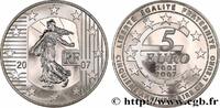 FRANCE Belle Épreuve 5 Euro LA SEMEUSE - CINQUIÈME ANNIVE FRANCE Pessac - Monnaie de Paris 2007 (37mm, 22,2g, 12h) -