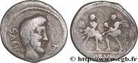 LA RÉPUBLIQUE (280 avant J.C. à 27 avant J.C.) Denier TITURIA Rome 89 AC. (17,5mm, 3,82g, 6h) -