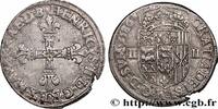 FRANCE Quart d'écu NAVARRE-BÉARN - HENRI III DE NAVARRE, II DE BÉARN Pau 1586 (29,5mm, 9,52g, 3h) -