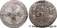 FRANCE Quart d'écu NAVARRE-BÉARN - HENRI III DE NAVARRE, II DE BÉARN Pau 1587 (28,5mm, 9,40g, 9h) -