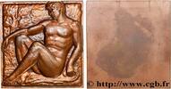 FRANCE Plaquette, L’homme au repos par Lucien Gibert FAMILLE, ENFANCE n.d. (78,5mm, 282,4g, 12h) -