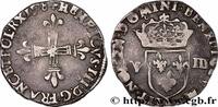 FRANCE Huitième d'écu, croix de face HENRI III Rennes 1578 (25mm, 4,75g, 2h) -