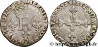 FRANCE Double sol parisis, 2e type HENRI III Troyes 1584 (24,5mm, 4,01g, 6h) -