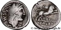 LA RÉPUBLIQUE (280 avant J.C. à 27 avant J.C.) Denier THORIA Rome 105 AC. (20mm, 3,71g, 9h) -