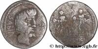 LA RÉPUBLIQUE (280 avant J.C. à 27 avant J.C.) Denier TITURIA Rome 89 AC. (19,5mm, 3,83g, 3h) -