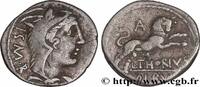 LA RÉPUBLIQUE (280 avant J.C. à 27 avant J.C.) Denier THORIA Rome 105 AC. (17,5mm, 3,83g, 12h) -