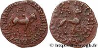 LES TERRITOIRES PÉRIPHÉRIQUES (ARABO-BYZANTINES, C Tétradrachme bilingue SCYTHIE - ROYAUME INDO-SCYTHE - AZÈS Taxila c. 55-35 AC. (27mm, 13,26g, 3h) -