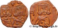 LA DYNASTIE ISAURIENNE (717-867) Follis CONSTANTIN V et LÉON IV Syracuse 757-769 (16mm, 1,31g, 6h) -