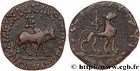 LES TERRITOIRES PÉRIPHÉRIQUES (ARABO-BYZANTINES, C Tétradrachme bilingue SCYTHIE - ROYAUME INDO-SCYTHE - AZÈS Taxila c. 55-35 AC. (26mm, 14,26g, 4h) -