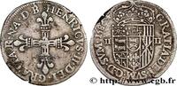 FRANCE Quart d'écu NAVARRE-BÉARN - HENRI III DE NAVARRE, II DE BÉARN Pau 1586 (29mm, 9,32g, 12h) -