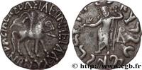 LES TERRITOIRES PÉRIPHÉRIQUES (ARABO-BYZANTINES, C Drachme bilingue SCYTHIE - ROYAUME INDO-SCYTHE - AZÈS Pushkalavati c. 55-35 AC (16mm, 2,38g, 12h) -