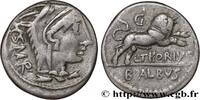 LA RÉPUBLIQUE (280 avant J.C. à 27 avant J.C.) Denier THORIA Rome 105 AC. (18,5mm, 3,95g, 7h) -