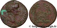 LES JULIO-CLAUDIENS (27 avant J.C. à 69 après J.C. As à l'autel de Lyon TIBÈRE Lyon c. 12-14 AD. (25,5mm, 11,14g, 12h) -