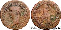 LES JULIO-CLAUDIENS (27 avant J.C. à 69 après J.C. Dupondius TIBÈRE Afrique Proconsulaire, Utique 27-28 (30,5mm, 12,79g, 2h) -