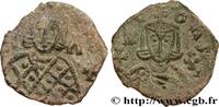 LA DYNASTIE ISAURIENNE (717-867) Follis LÉON V L'ARMÉNIEN et CONSTANTIN Syracuse 814-815 (19,5mm, 2,94g, 5h) -