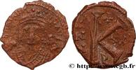 L'EMPIRE D'ANASTASE À MAURICE TIBÈRE (491-602) Demi-follis MAURICE TIBÈRE Theoupolis (Antioche) 601-602 (22mm, 4,67g, 11h) -