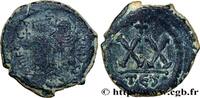 LA DYNASTIE HÉRACLIIDE (602-717) Demi-follis PHOCAS et LÉONTIA Thessalonique 601 (23mm, 6,02g, 6h) -