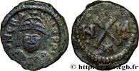 LA DYNASTIE HÉRACLIIDE (602-717) Decanummium HÉRACLIUS Carthage 614-641 (16,5mm, 2,99g, 7h) -