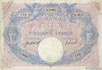 FRANCE 50 Francs BLEU ET ROSE FRANCE 50 Francs BLEU ET ROSE 1913 TB+ -