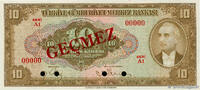 TURQUIE 10 Lira Spécimen TURQUIE 10 Lira Spécimen 1948 NEUF -