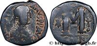 L'EMPIRE D'ANASTASE À MAURICE TIBÈRE (491-602) Follis JUSTINIEN Ier Constantinople 527 (27,5mm, 18,07g, 6h) -