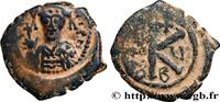 L'EMPIRE D'ANASTASE À MAURICE TIBÈRE (491-602) Demi-follis MAURICE TIBÈRE Constantinople 588-589 (22mm, 5,01g, 6h) -